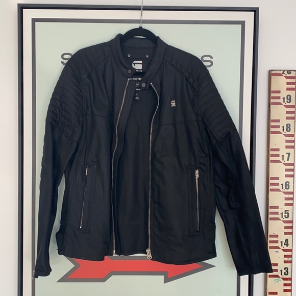 Diesel Wax Black Biker Jacket | Poshmark